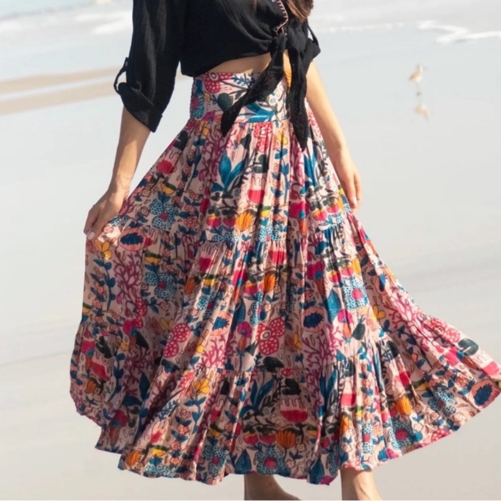 Natural Life Hanna Convertible Maxi Skirt Large
